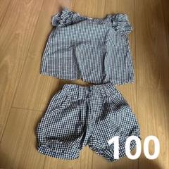 ギンガムチェック トップス&ショートパンツ セット　暑さ対策