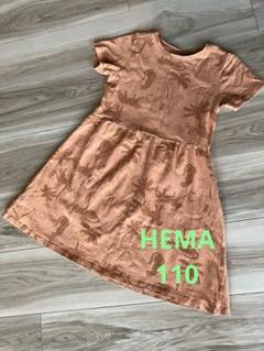 HEMA 豹柄 半袖ワンピース 110cm