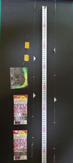 ④ カワハギ 仕掛け ハゲ針 替え針セット 集魚板 花火 自動ハリス止めのサムネイル