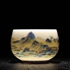 陶器 山水画 山水画 陶器製 中国茶器 - メルカリ