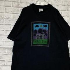 USA製90sヴィンテージTシャツ！シングルステッチ　ブラック半袖古着XL725