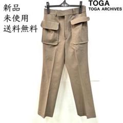 TOGA PULLA シャンブレーウールパンツ 36(※お直し済) TOGA PULLA シャンブレーウールパンツ 36(※お直し済)
