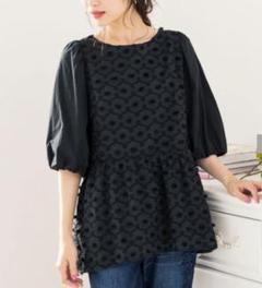 美品 大きいサイズ ローズティアラ レース ふんわり チュニック pf1547-01_1.jpg