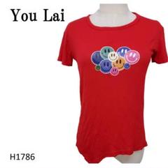 スマイルマークが可愛い✨ユーライ　You Lai　Tシャツカットソー　XL