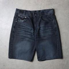 ハーフパンツ デニム デザイン ビックサイズ ストリート W44