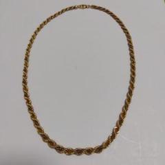BIJOUX CASCIO金張りのチェーンブレスレットとネックレスセット