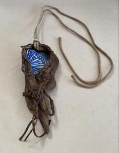 ◆山葡萄蔦と陶片のネックレス ハンドメイド◆