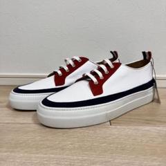 ⭐︎未使用⭐︎ THOM BROWNE オールレザー スニーカー ホワイトのサムネイル