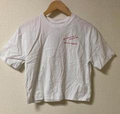 SHELTECHXSONNYLABEL メッセージ入りホワイト ロゴTシャツのサムネイル