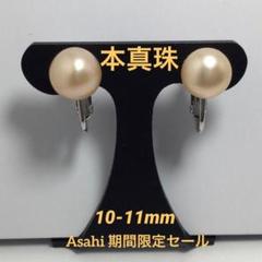真珠ピアスイヤリング本物淡水パール10-11mm人気柄天然色【既購ok送料無料】