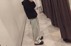 ZARA ザラ ワイド バギー デニム ジーンズ 加工