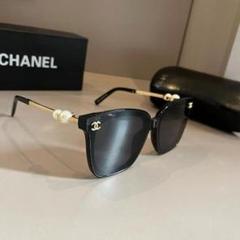 アジアモデルCHANELマザーオブパールCCサングラス5227-H-Aブラック
