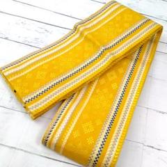 【No.78】波乗り猫の柄半幅帯（新品）波にヨット柄浴衣（中古美品）2点セット No.78】波乗り猫の柄半幅帯（新品）波にヨット柄浴衣（美品）2点