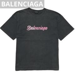 VIP価格/関税込【BALENCIAGA】ロゴプリントオーバーサイズT 正規品 定価9.8万 BALENCIAGA ロゴプリントオーバーサイズT