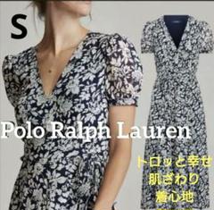 Polo Ralph Lauren フローラルクレープラップドレス ワンピース