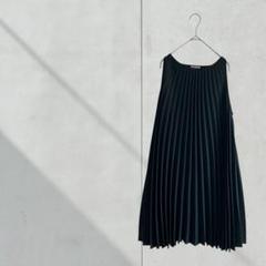 3440【DIAPO PARIS】プリーツワンピース　ノースリーブ　黒　フランス