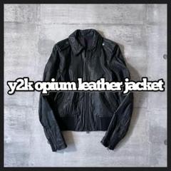 本当に信頼出来る商品 本革 短丈 山羊革 レザーブルゾン opium y2k 00s メルカリ - archive テーラードジャケット