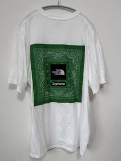 希少☆ SUPREME x The North Face バンダナ ロゴTシャツ Supreme シュプリーム 22SS NT022091 × THE NORTH FACE ノース