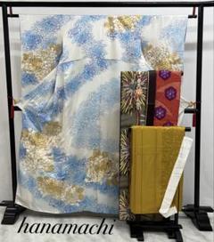 超豪華刺繍 振り袖 フルセット 別誂長襦袢 白地 珍品 全通長尺