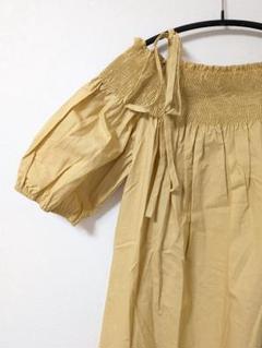 新品 MARTE オフショルダー　バブルスリーブ　ワンピース