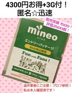 マイネオ mineo 匿名 エントリーパッケージ コード