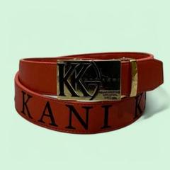 karl kani カール カナイ バックル レザー ベルト オレンジ ゴルフ