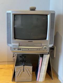 レア】aiwa ブラウン管テレビ・テレビデオ本体とリモコンセット