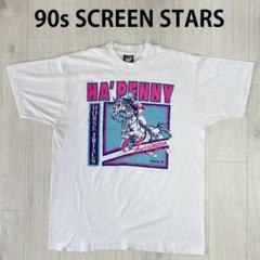 90s　USA製　スクリーンスターズ　競馬　Tシャツ　シングルステッチ　XL
