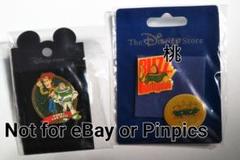 ディズニー トイストーリー ウッディ バズ・ライトイヤー エイリアン ピンバッジ