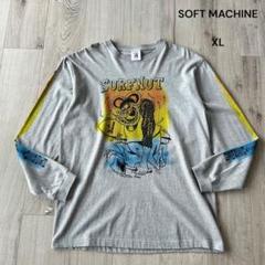 SOFT MACHINE 長袖Tシャツ ロンT グレー XL ラットフィンク