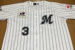 新品　2022 千葉ロッテマリーンズ　角中勝也選手　ユニフォーム　L 角中勝也選手 千葉ロッテマリーンズ ホームユニフォーム M