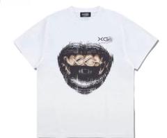 ⚡XG GR8 KOSUKE KAWAMURA K-POP T シャツ XG×GR8×KOSUKE KAWAMURA Pigment Dyed Crew Neck Tee / BLACK