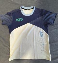 asics A77 スポーツシャツ ネイビー/ホワイト