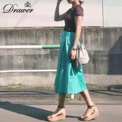 drawer 台型ロングスカートラップスカート風