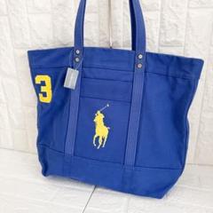 ラルフローレンRalph Laurenキャンバストートバッグ【新品未使用】タグ付のサムネイル