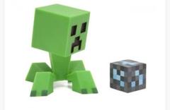 美品　マイクラ Minecraft クリーパー　ダイヤモンドブロック　フィギア