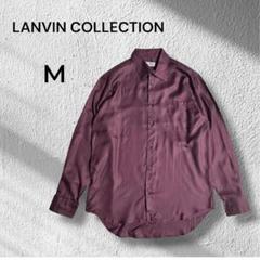 LANVIN COLLECTION M◆シルク100% 長袖シャツ　パープル