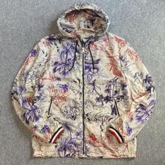 【国内正規美品】モンクレール ナイロンパーカー FRASER 白総柄 MONCLER FRASER 総柄 ナイロン ジップ パーカー ジャケット 3