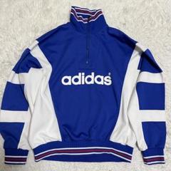 【保証書付】 美品XLサイズ相当 adidas トラック ハーフジップ デサント期 トップス