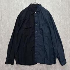 sacai アシンメトリー ドッキングシャツ sacai サカイ コットンアシンメトリーシャツ ドッキング - メルカリ