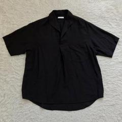 《美品人気早い者勝ち》リドムlidnmレーヨンワッシャースキッパーシャツブラック