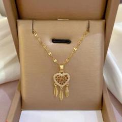 【大人気】 ✨ネックレス サージカルステンレス ドリームキャッチャー ハート