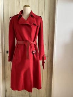 PAULE KA ポールカ★カシミヤ アンゴラ ロングチェスターコート Aライン PAULE KA ポールカ☆カシミヤ アンゴラ ロングチェスターコート