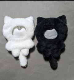 ちびぐるみ ぬい服 着ぐるみ ベビーデビル黒猫＆ベビー天使白猫 セット ちびぐるみ ぬい服 着ぐるみ ベビーデビル黒猫＆ベビー天使白猫