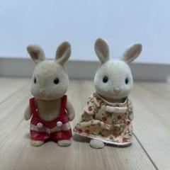 シルバニア 初期 耳折れ アイボリーウサギ お姉さん 男の子 お母さん
