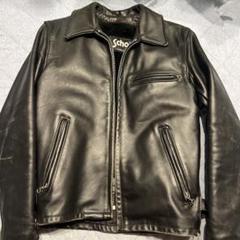 Yahoo!オークション - Schott ショット 642 黒 シングル