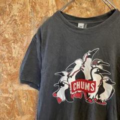 AE8140 CHUMS 半袖Tシャツ チャコールグレー メンズ S ポス