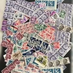 超！貴重な大正絵はがき究極の使用済切手貼 ➼アメリカ使用済切手280枚以上コレクション／ハンドメイド