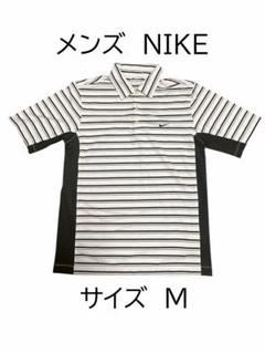 美品☆NIKE ゴルフウェア　メンズ ポロシャツ M ホワイト/ブラック