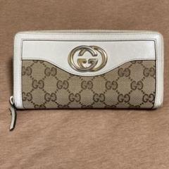 GUCCI GGパターン 財布 ベージュ/ホワイト　ヴィンテージのサムネイル